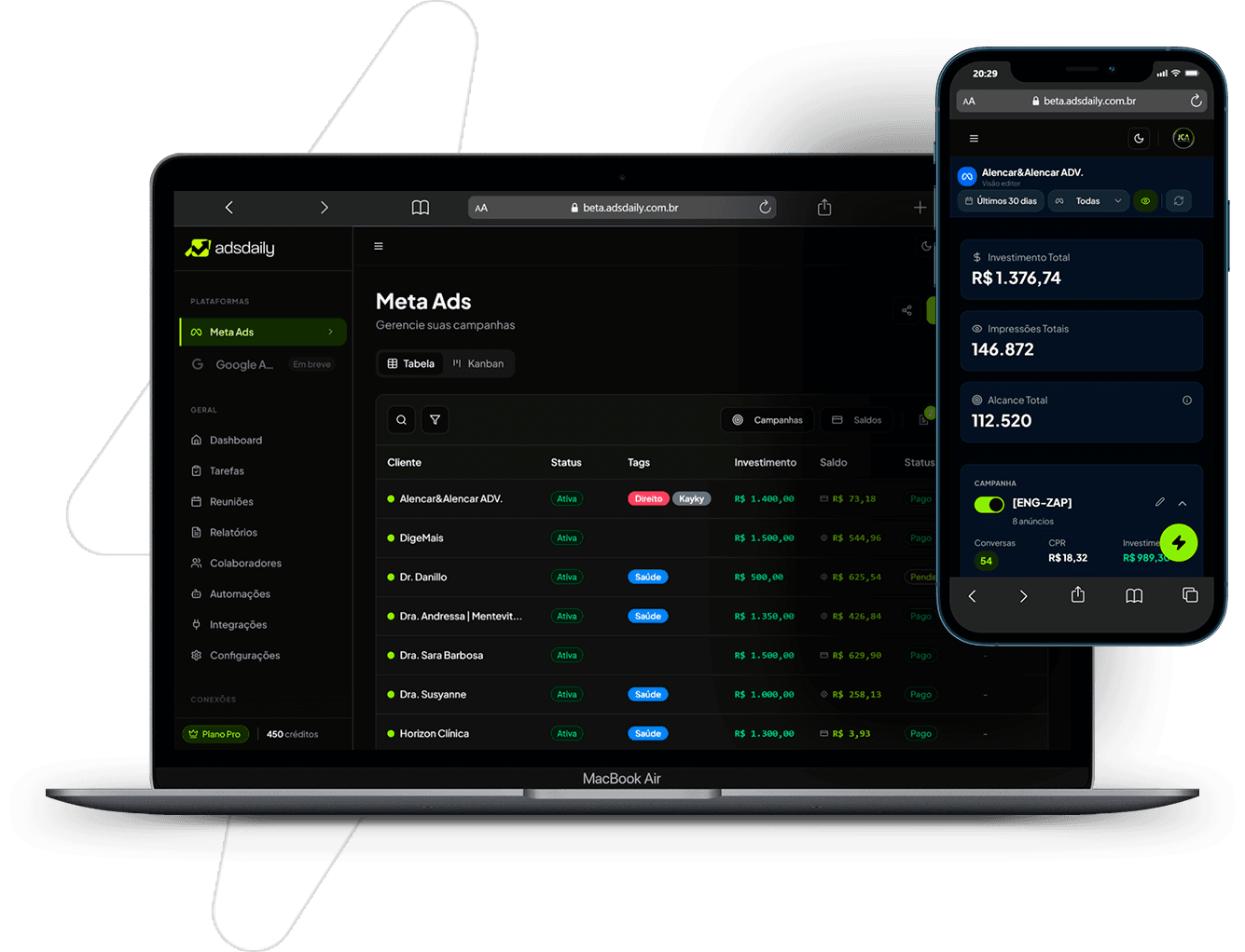 Ads Daily Desktop e Mobile